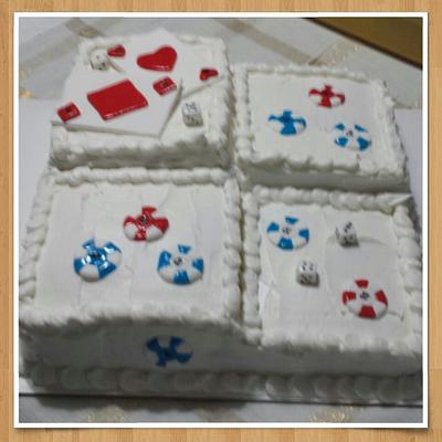 Poker Night - Cake by Stephanie