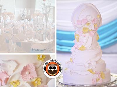 spring flower wedding cake - Cake by Sweet Owl Cake and Pastry