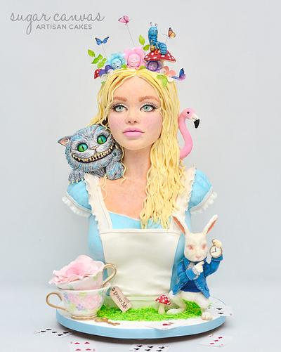 Alice In Wonderland Sculpted Cake - Cake by Sugar Canvas