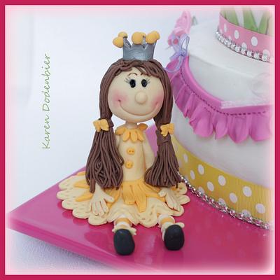 Princess cake topper 31 - Cake by Karen Dodenbier