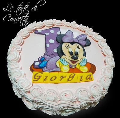 First birthday.  - Cake by Concetta Zingale