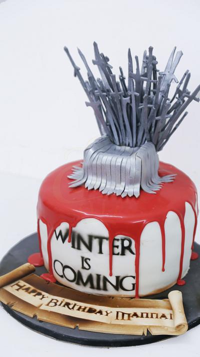 GOT ( Games of throne ) cake #WinterIsComing - Cake by Caked India