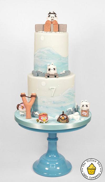 Angry Birds Star Wars "Hoth" Cake. - Cake by Yellow Bee Sugar Art by Vicky Teather