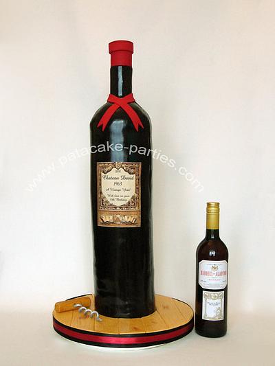 Giant Wine Bottle Cake - Cake by Suzanne