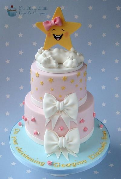 Twinkle Twinkle Christening Cake - Cake by Amanda’s Little Cake Boutique
