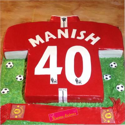 Manchester United Jersey Cake - Cake by Kremelicious