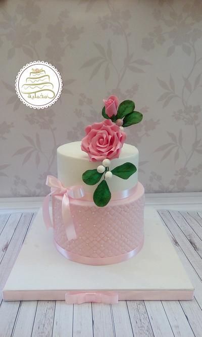 Engagement cake - Cake by saracakesdecorator