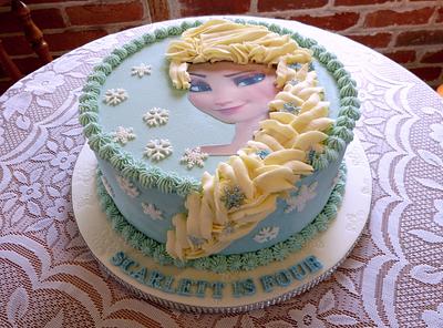Frozen Elsa cake - Cake by Angel Cake Design