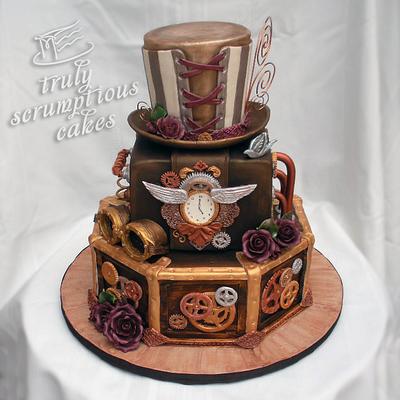 Steampunk Wedding Cake - Cake by MonikaS • Truly Scrumptious