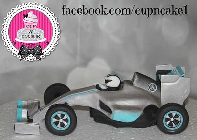Race car fondant cake topper - Cake by Danielle Lechuga