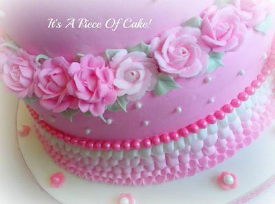 4 Tier Princess Cake in Buttercream  - Cake by Rebecca