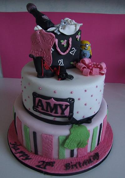 Amy's 21st - Cake by Amanda Watson