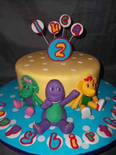 Barney and Friends for Luca - Cake by Willene Clair Venter