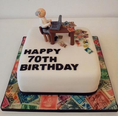 70th Birthday Cake - Cake by Sarah Poole