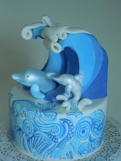 dolphins - Cake by Caterina Fabrizi