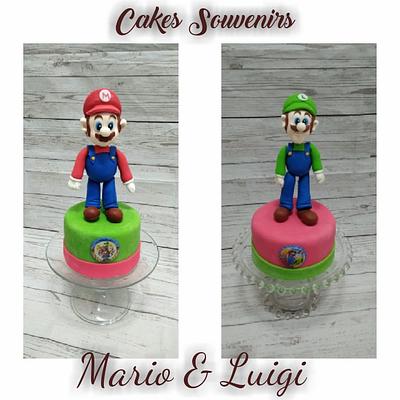 Mario& Luigi Cakes - Cake by Claudia Smichowski