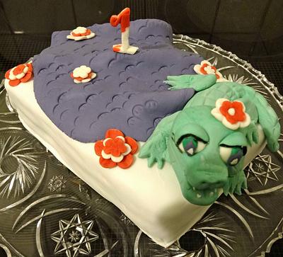 Crocodile cake - birthday cake for a little girl - Cake by Daniela Bänsch