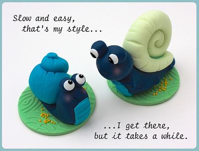Sugar Snails - Cake by Scrumptious Buns