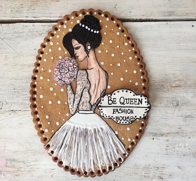 Wedding boutique giant cookie gift  - Cake by Martina Encheva