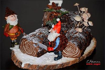 Christmas Log Cake - Cake by More_Sugar