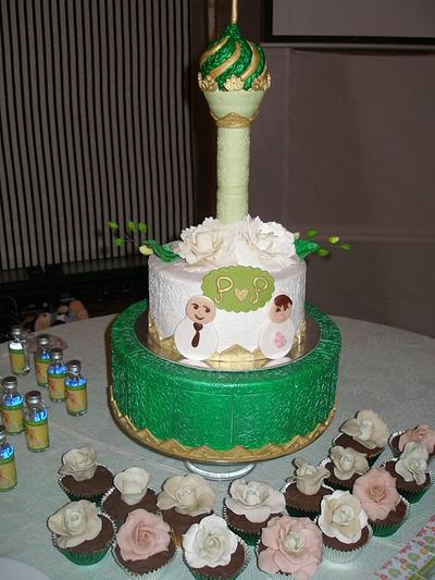 Poloy and Pebbles wedding cake - Cake by Patrice Pelayo