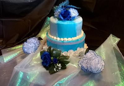 Kathy's Ruffle Birthday Surprise - Cake by Kecolony