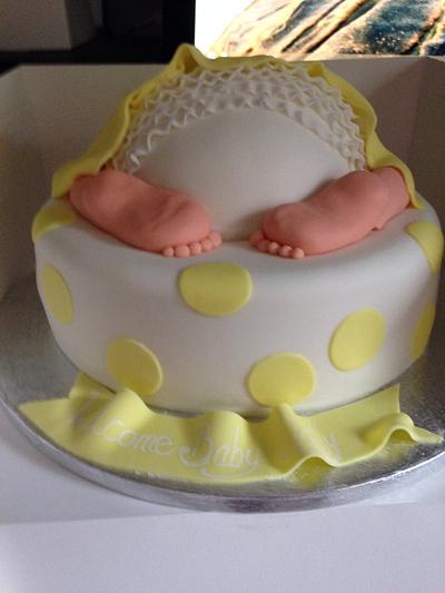 Baby shower cake - Cake by Jillbill01