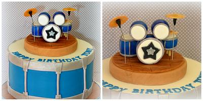 Drums for Tony - Cake by Sugarpatch Cakes