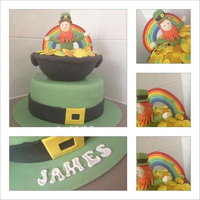 St pat's theme 21st cake - Cake by Jayteresa
