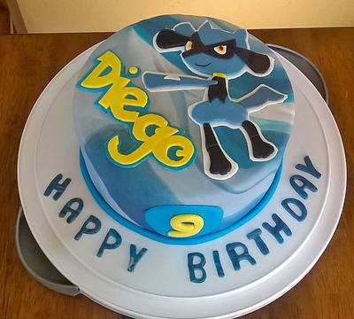 Pokemon Riolu cake - Cake by Luga Cakes