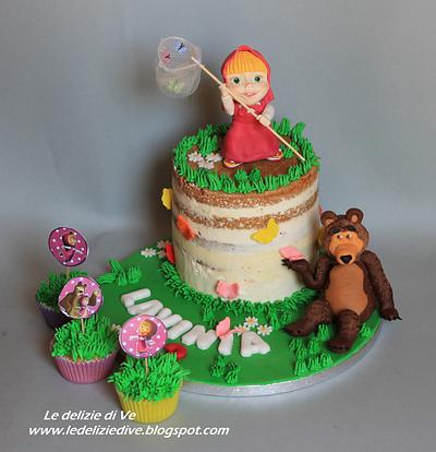 MASHA AND THE BEAR NAKED CAKE - Cake by le delizie di ve