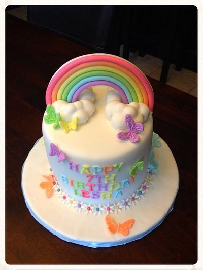 Over the rainbow - Cake by Jennifer Jeffrey