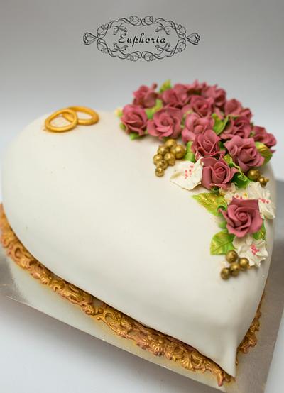 Heard shaped wedding cake - Cake by Olya