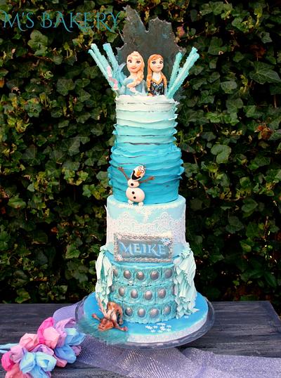 Frozen themed birthday cake - Cake by M's Bakery
