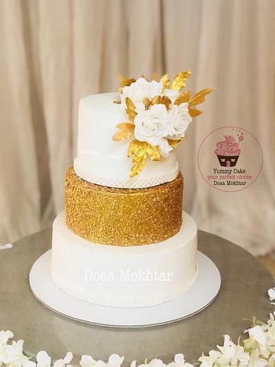 Simple wedding cake  - Cake by Doaa Mokhtar