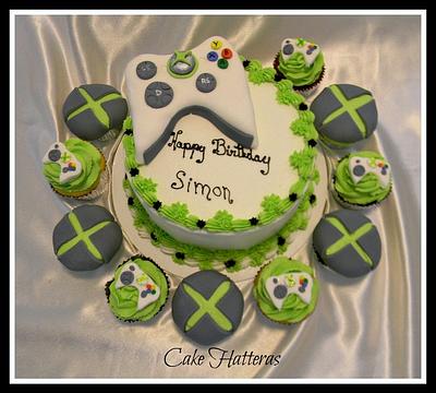 XBox 360 Cake and Cupcakes - Cake by Donna Tokazowski- Cake Hatteras, Martinsburg WV