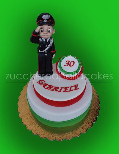 cake policeman - carabineer (Italy) - Cake by Sara Luvarà - Zucchero a Palla Cakes