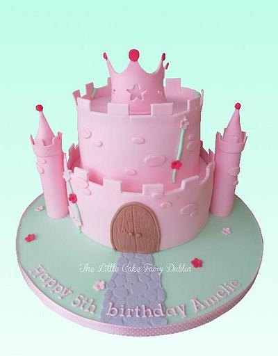 Pink Princess Castle - Cake by Little Cake Fairy Dublin