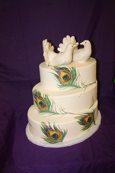 Peacock Cake - Cake by TriciaH