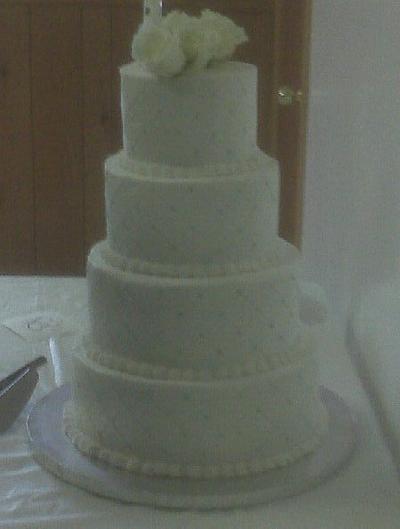 Simple Wedding Cake  - Cake by jujucakes