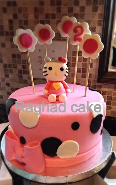 Hello kitty  - Cake by Raghadn