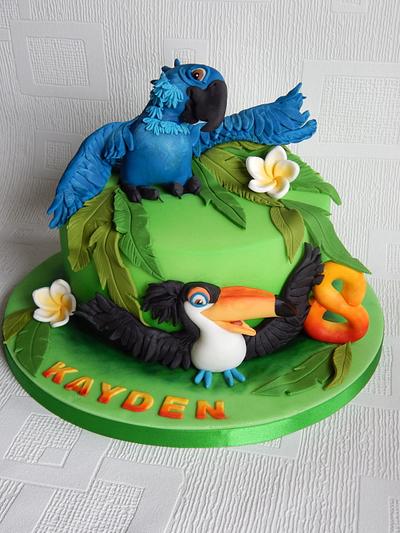Rio Bird cake - Cake by Elizabeth Miles Cake Design
