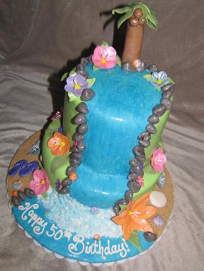 Tropical Birthday  - Cake by Tiffany Palmer