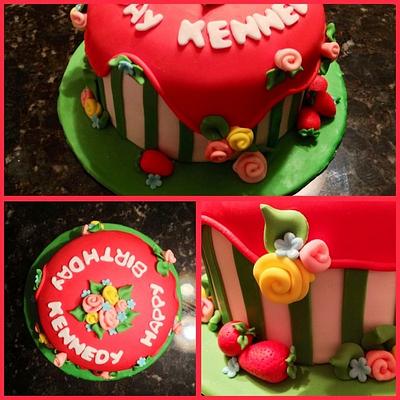 Strawberry Shortcake Cake - Cake by Chrissa's Cakes