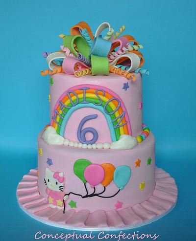 Hello Kitty Rainbow Cake - Cake by Jessica