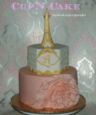 Eiffel tower cake - Cake by Danielle Lechuga