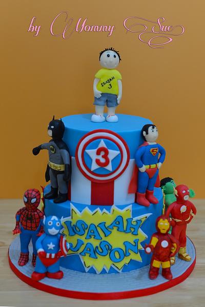 SuperHeroes Cake - Cake by Mommy Sue