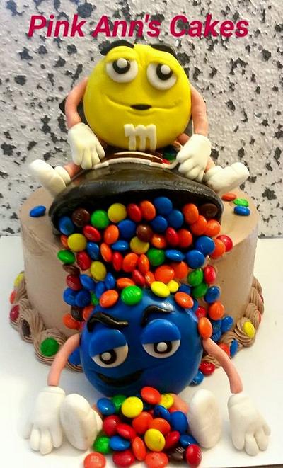 My first M&M cake! - Cake by  Pink Ann's Cakes