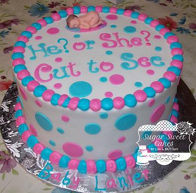 Gender Reveal - Cake by Sugar Sweet Cakes