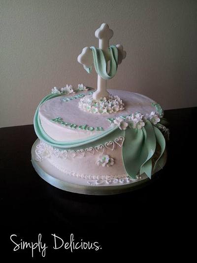 Baptism Cake - Cake by Simply Delicious Cakery
